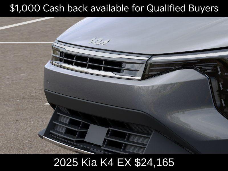 new 2025 Kia K4 car, priced at $24,165