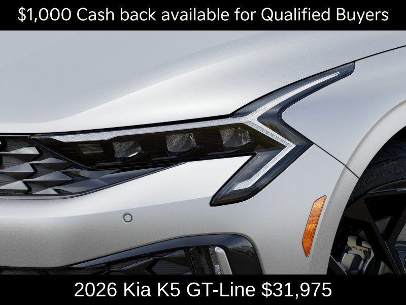 new 2026 Kia K5 car, priced at $31,975