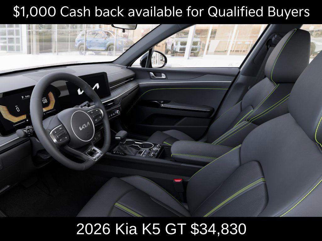 new 2026 Kia K5 car, priced at $34,830