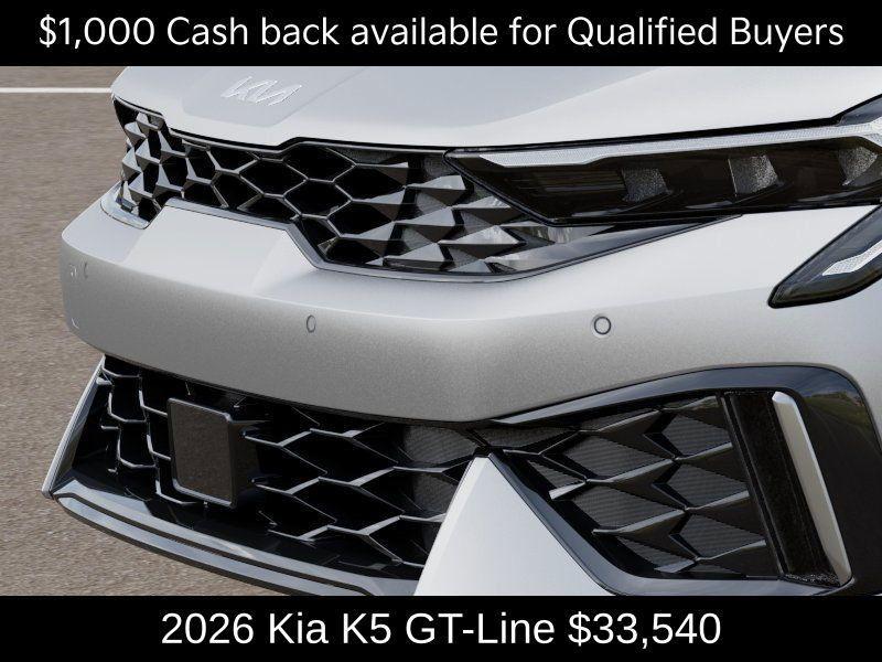 new 2026 Kia K5 car, priced at $33,540