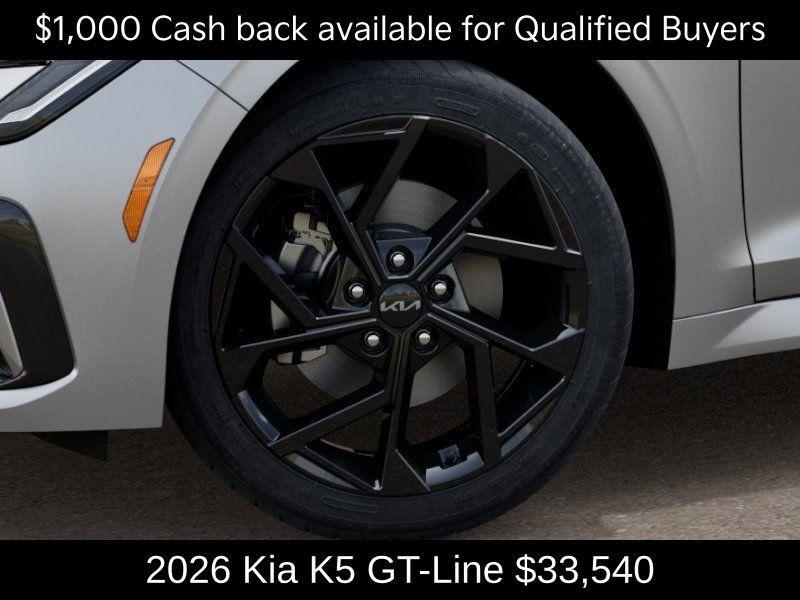 new 2026 Kia K5 car, priced at $33,540