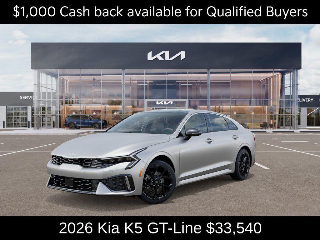 new 2026 Kia K5 car, priced at $33,540