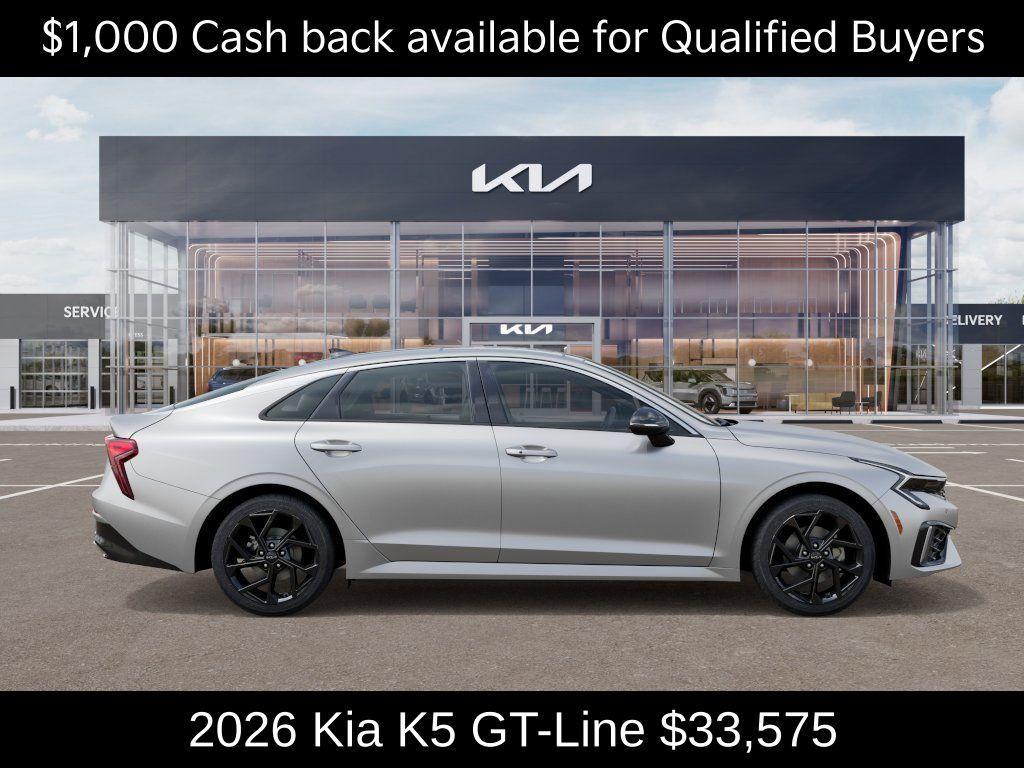 new 2026 Kia K5 car, priced at $33,575