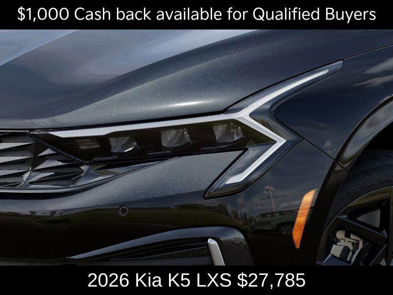 new 2026 Kia K5 car, priced at $27,785