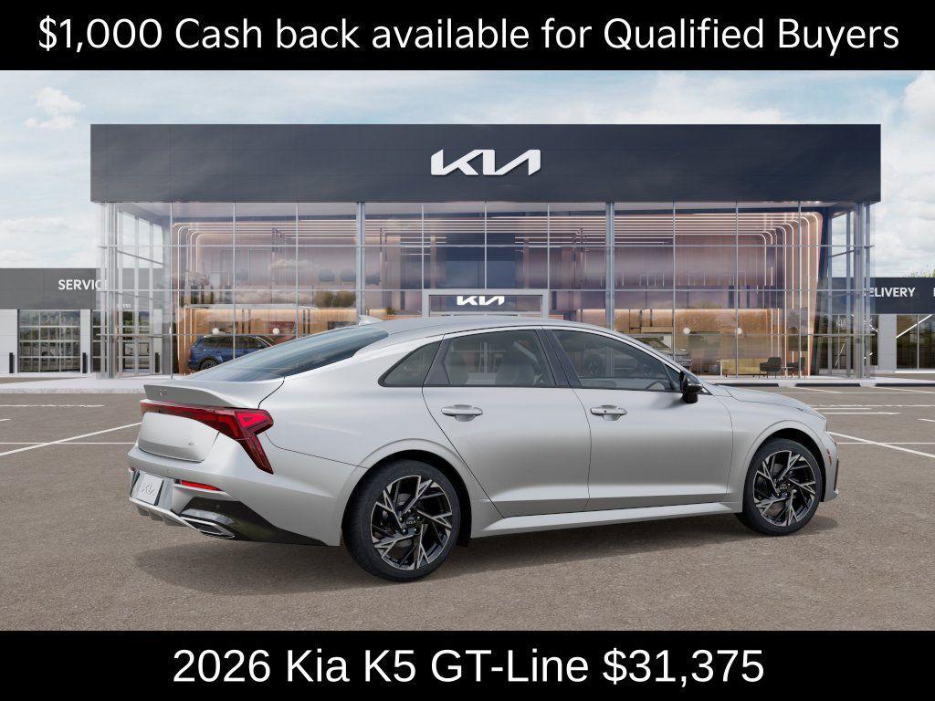 new 2026 Kia K5 car, priced at $31,375
