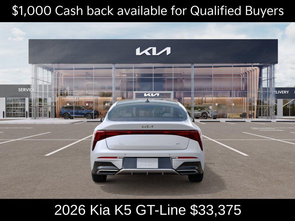 new 2026 Kia K5 car, priced at $33,375