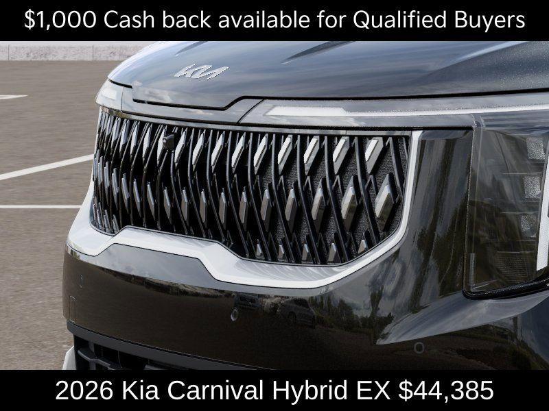 new 2026 Kia Carnival Hybrid car, priced at $44,385