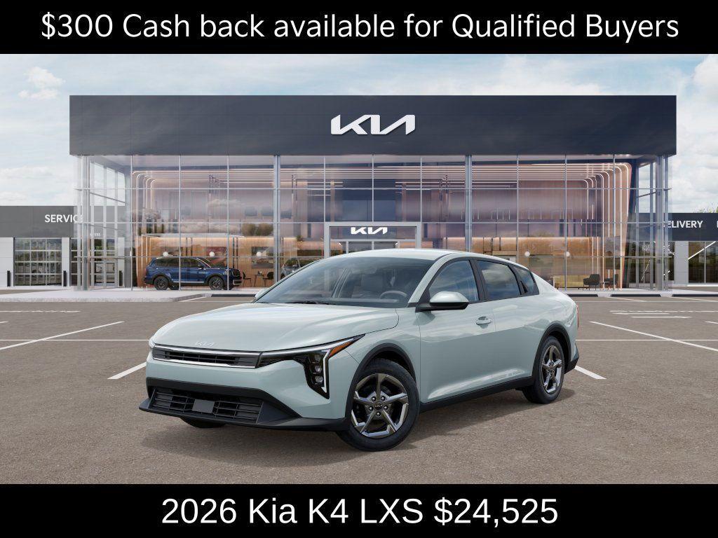 new 2026 Kia K4 car, priced at $24,525
