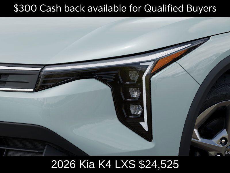 new 2026 Kia K4 car, priced at $24,525