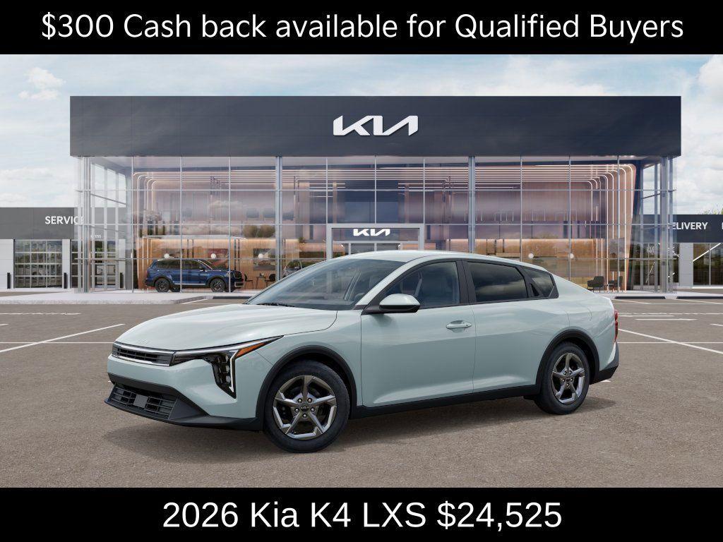 new 2026 Kia K4 car, priced at $24,525