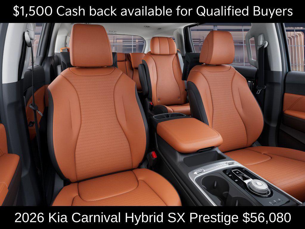 new 2026 Kia Carnival Hybrid car, priced at $56,080
