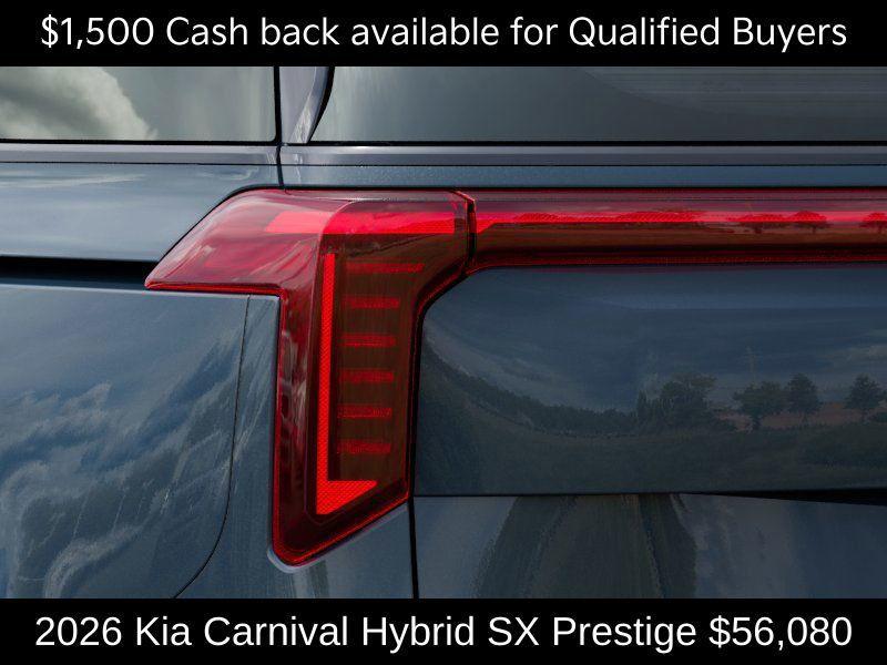 new 2026 Kia Carnival Hybrid car, priced at $56,080