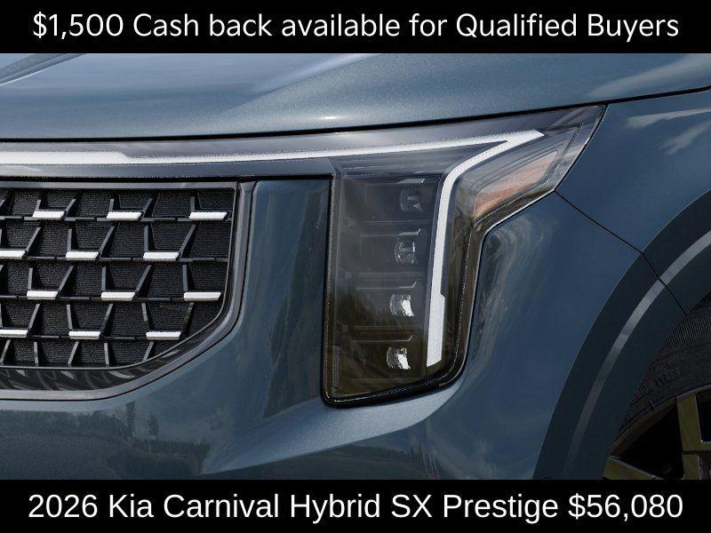 new 2026 Kia Carnival Hybrid car, priced at $56,080
