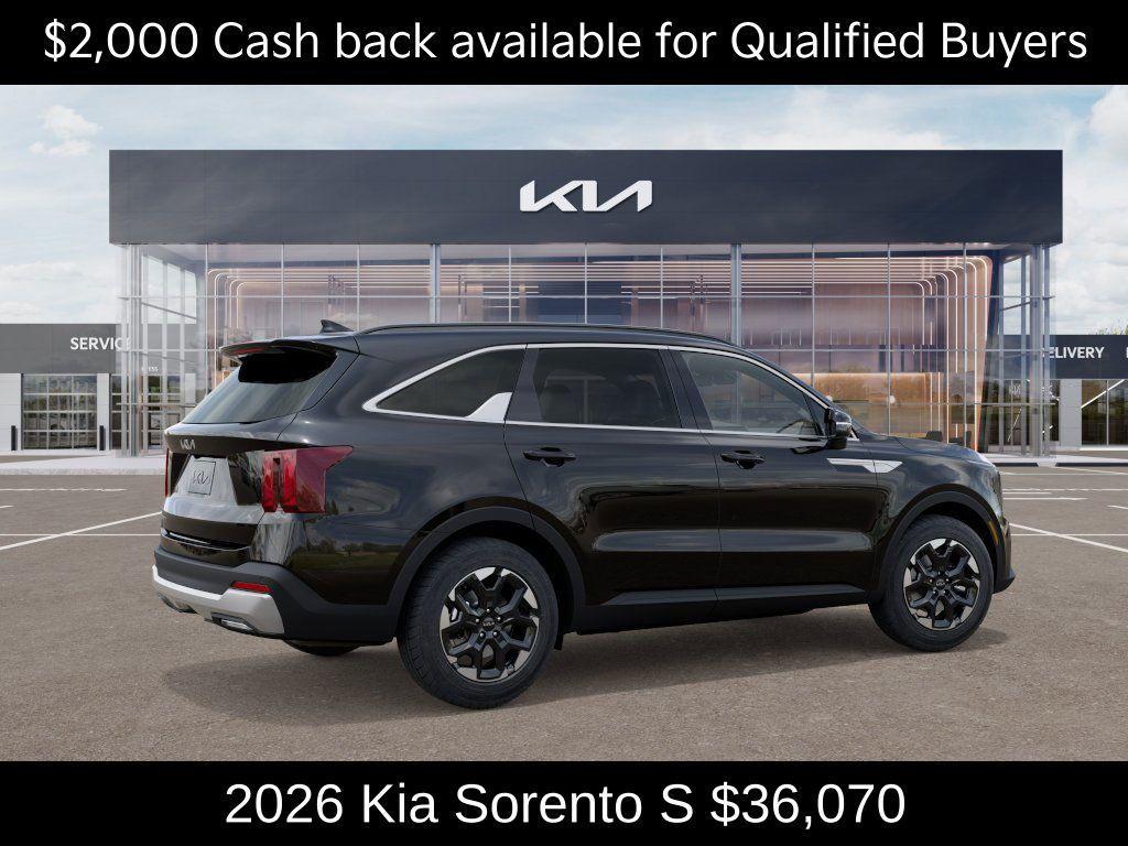 new 2026 Kia Sorento car, priced at $36,070