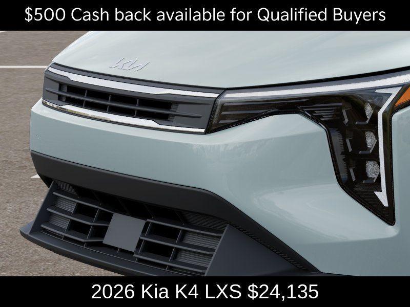 new 2026 Kia K4 car, priced at $24,135