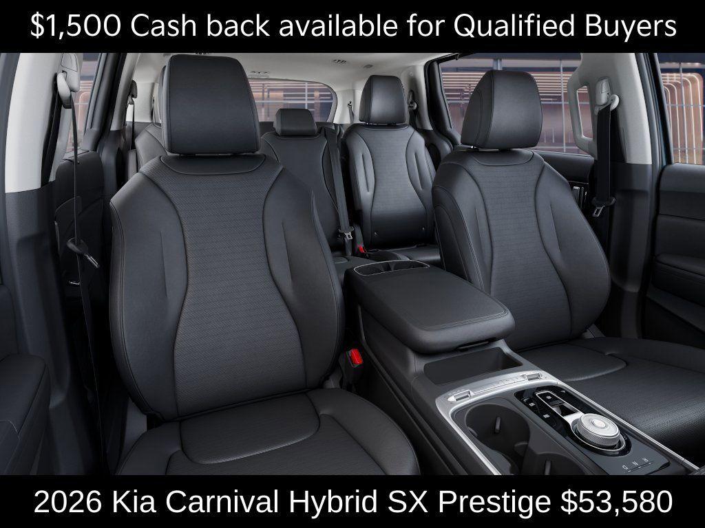 new 2026 Kia Carnival Hybrid car, priced at $53,580