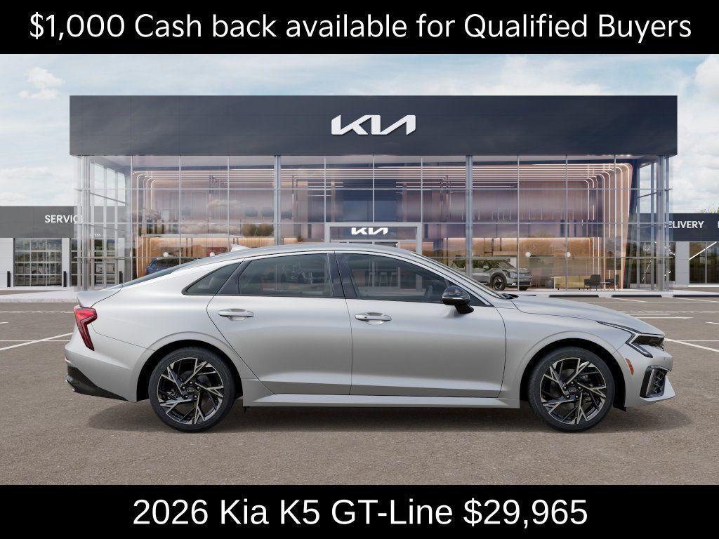 new 2026 Kia K5 car, priced at $29,965