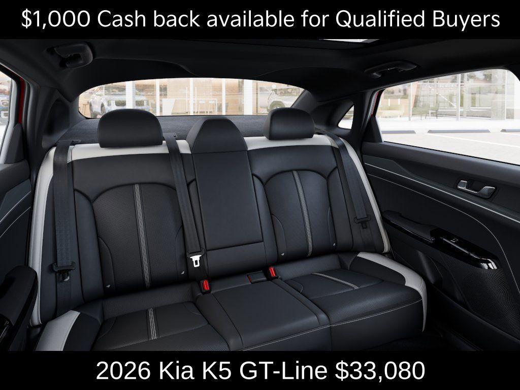 new 2026 Kia K5 car, priced at $33,080