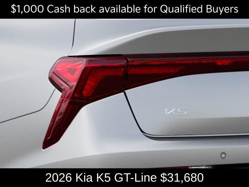 new 2026 Kia K5 car, priced at $31,680
