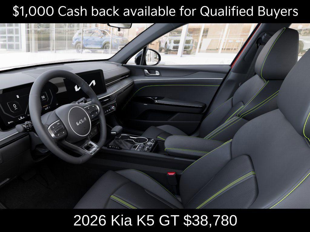 new 2026 Kia K5 car, priced at $38,780