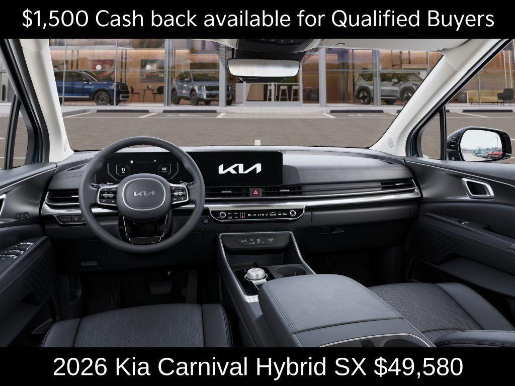 new 2026 Kia Carnival Hybrid car, priced at $49,580