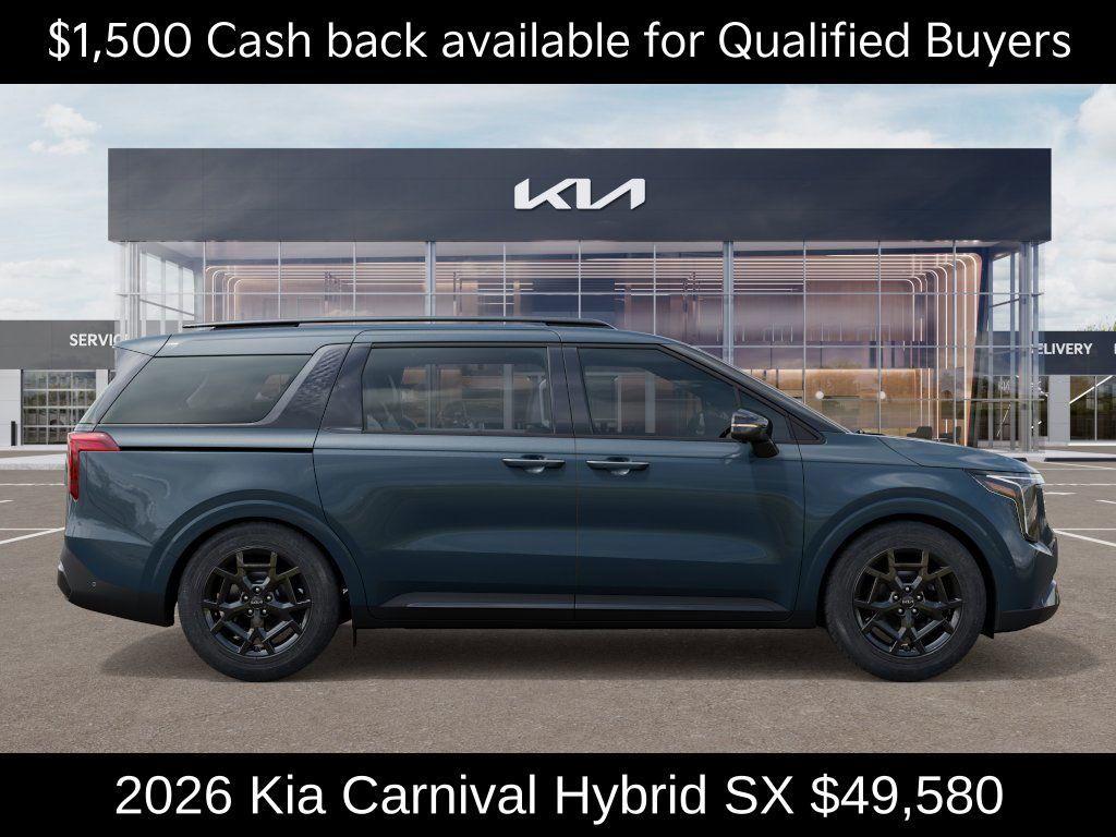 new 2026 Kia Carnival Hybrid car, priced at $49,580