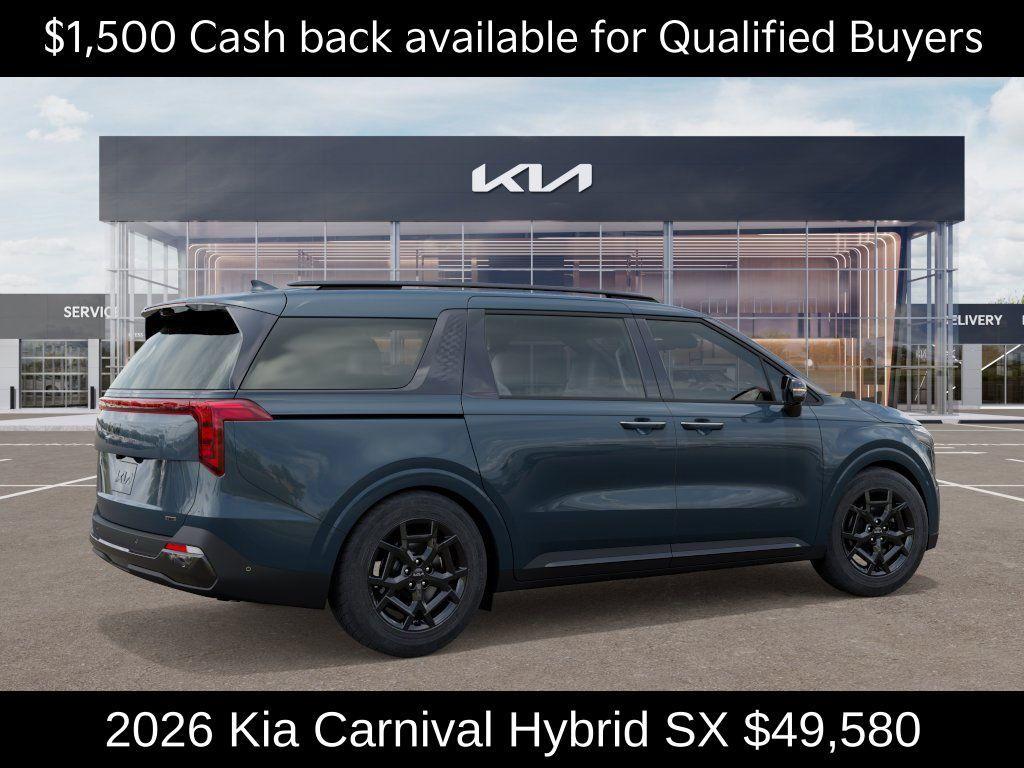 new 2026 Kia Carnival Hybrid car, priced at $49,580