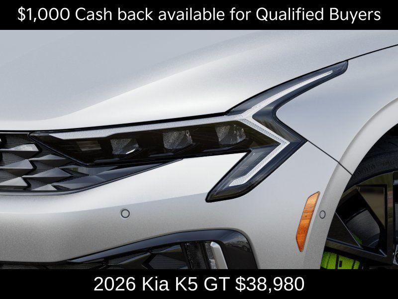 new 2026 Kia K5 car, priced at $38,980