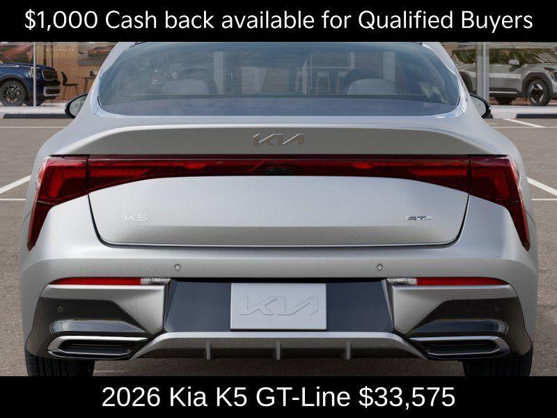 new 2026 Kia K5 car, priced at $33,575