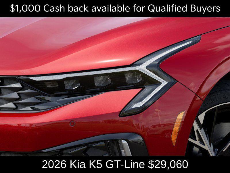 new 2026 Kia K5 car, priced at $29,060