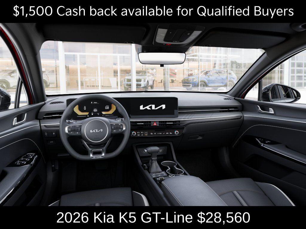 new 2026 Kia K5 car, priced at $28,560