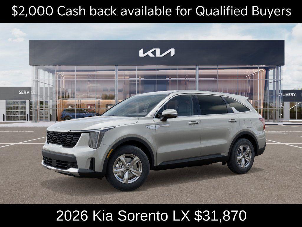 new 2026 Kia Sorento car, priced at $31,870