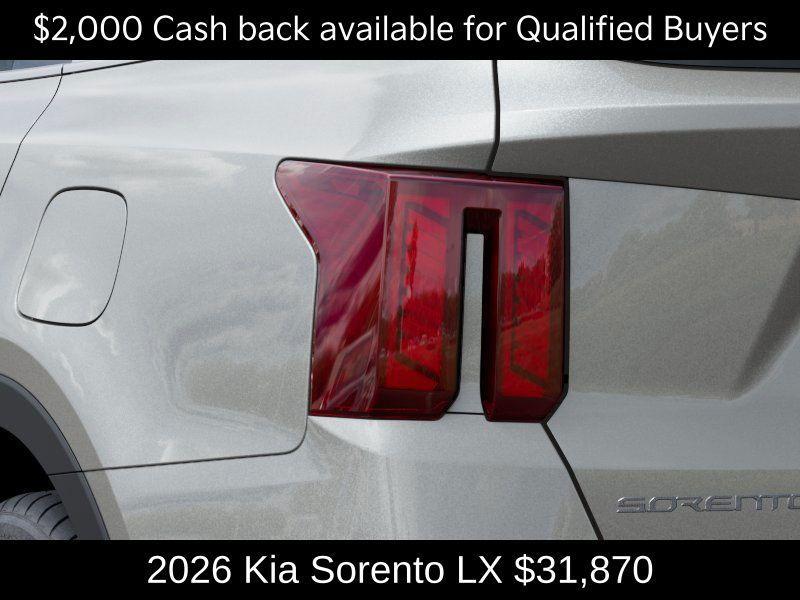 new 2026 Kia Sorento car, priced at $31,870