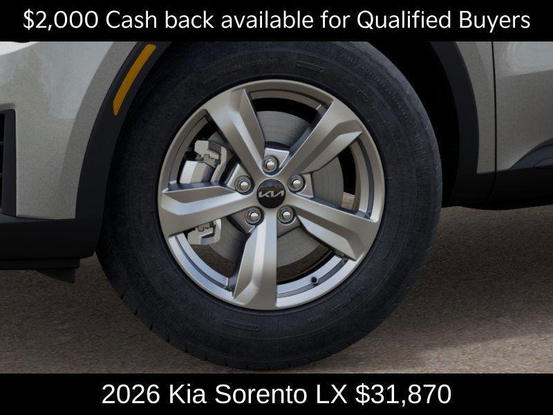 new 2026 Kia Sorento car, priced at $31,870