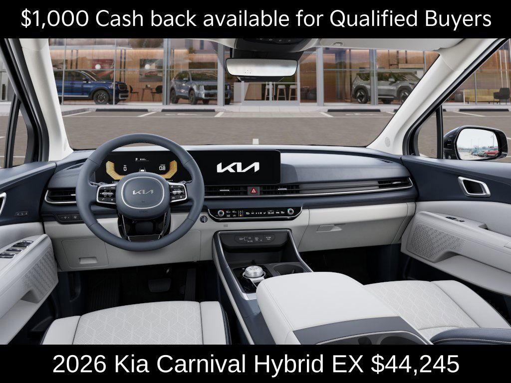 new 2026 Kia Carnival Hybrid car, priced at $44,245