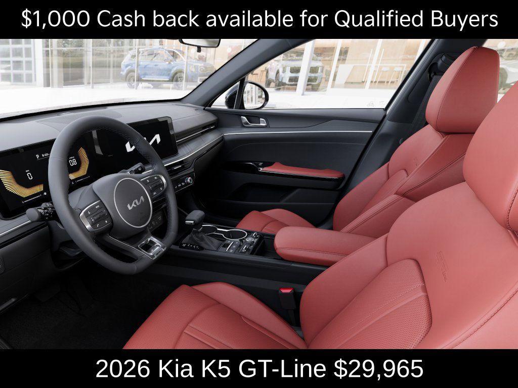 new 2026 Kia K5 car, priced at $29,965