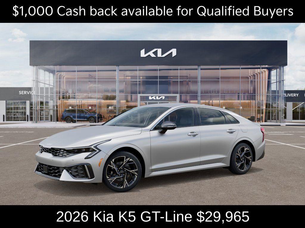 new 2026 Kia K5 car, priced at $29,965