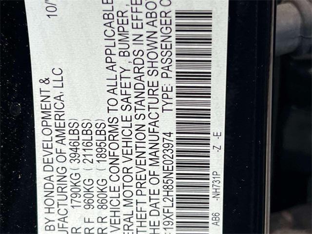 used 2022 Honda Civic car, priced at $19,795