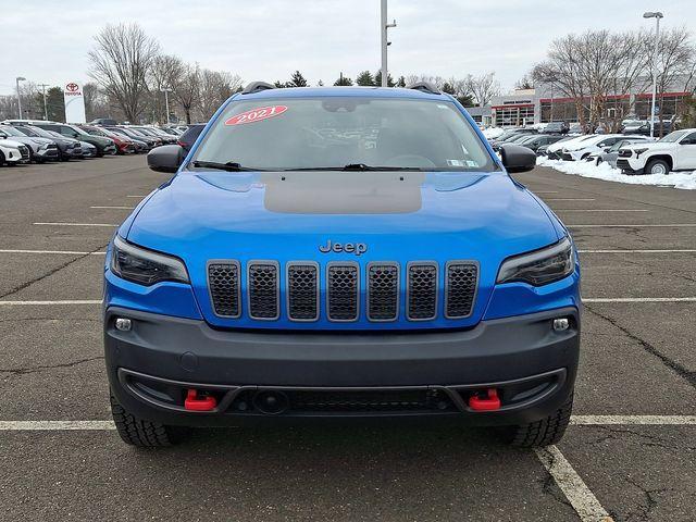 used 2021 Jeep Cherokee car, priced at $23,300