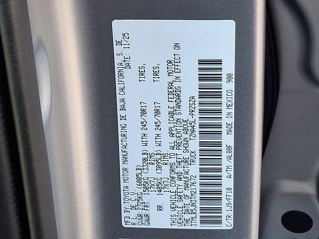 new 2026 Toyota Tacoma car, priced at $44,628