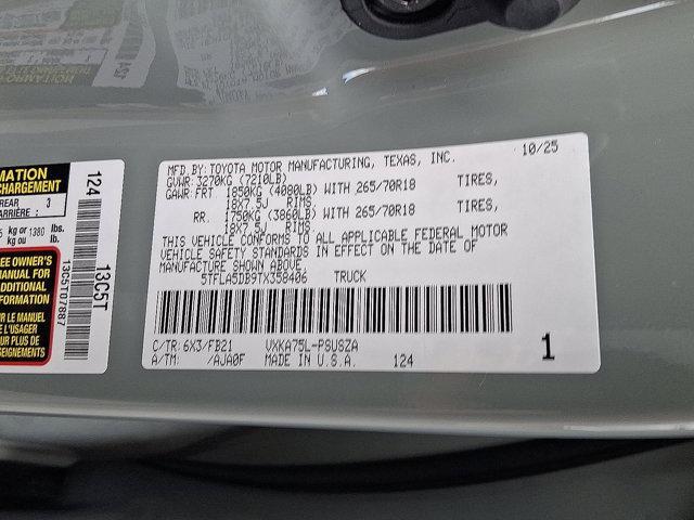 new 2026 Toyota Tundra car, priced at $54,073