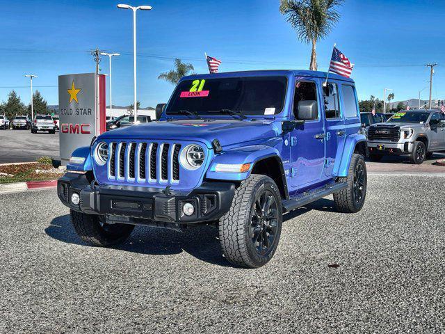 used 2021 Jeep Wrangler Unlimited 4xe car, priced at $33,988