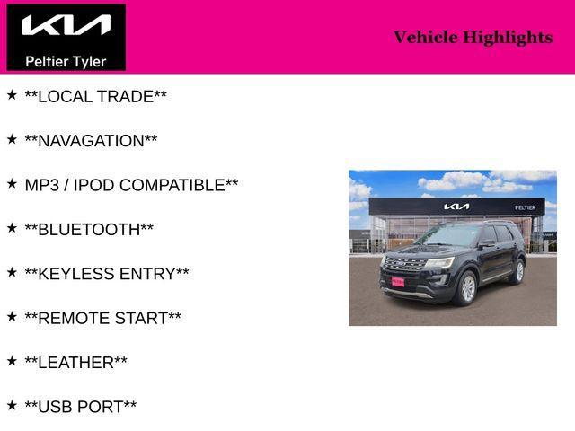 used 2016 Ford Explorer car, priced at $12,500