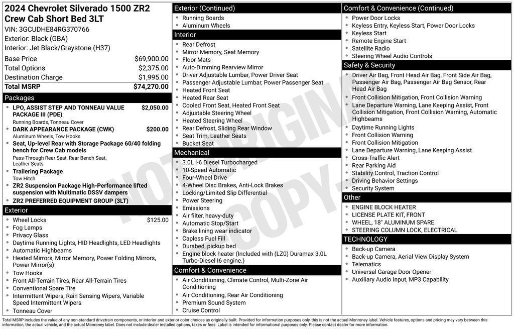 used 2024 Chevrolet Silverado 1500 car, priced at $60,995