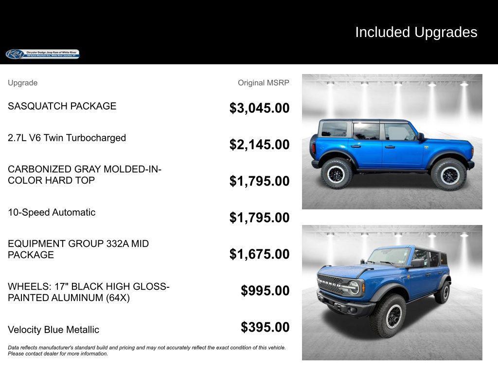 new 2025 Ford Bronco car, priced at $56,675