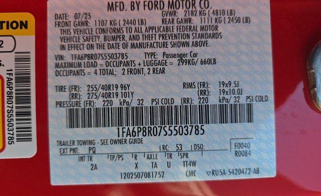 used 2025 Ford Mustang car, priced at $75,000