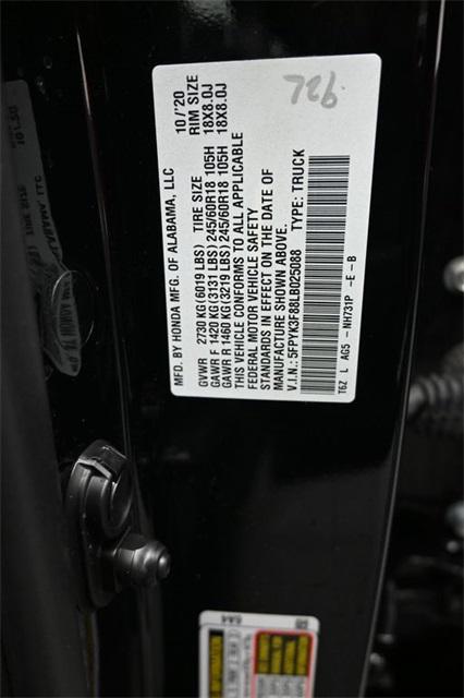 used 2020 Honda Ridgeline car, priced at $25,000