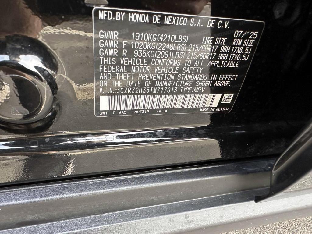 used 2026 Honda HR-V car, priced at $26,999