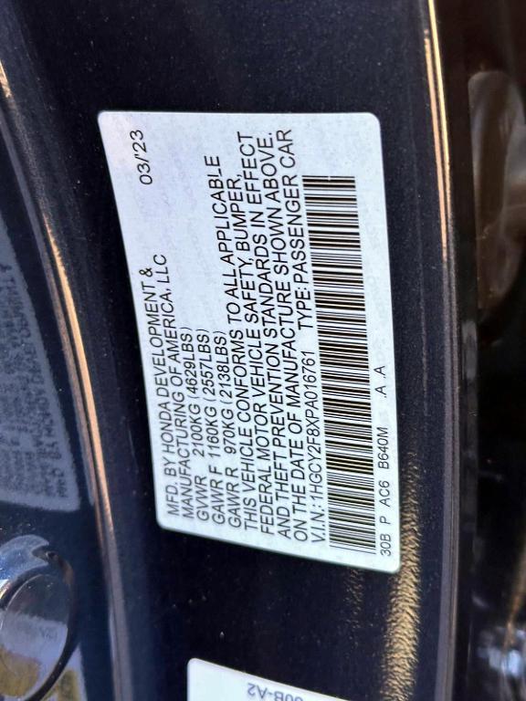 used 2023 Honda Accord Hybrid car, priced at $30,999