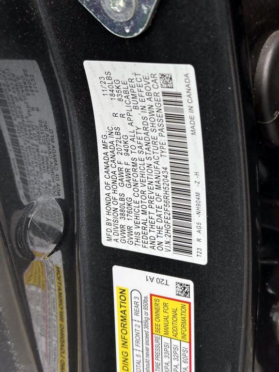 used 2024 Honda Civic car, priced at $22,999